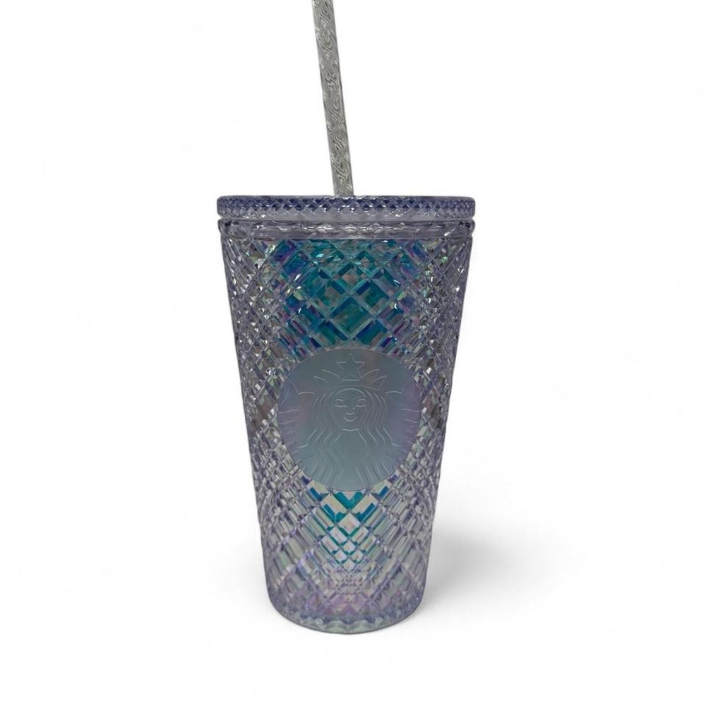 Starbucks Crystal Jeweled Cup Irridescent Tumbler 16oz New